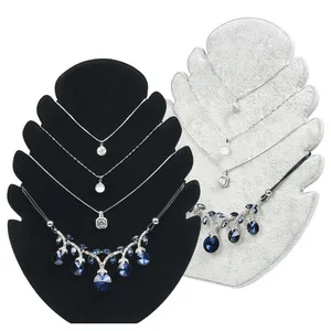 Демонстрационная доска в форме огня для ожерелья, демонстрационная доска для ювелирных изделий, черный бархатный органайзер для ювелирных изделий, полка, держатель для хранения, подвеска