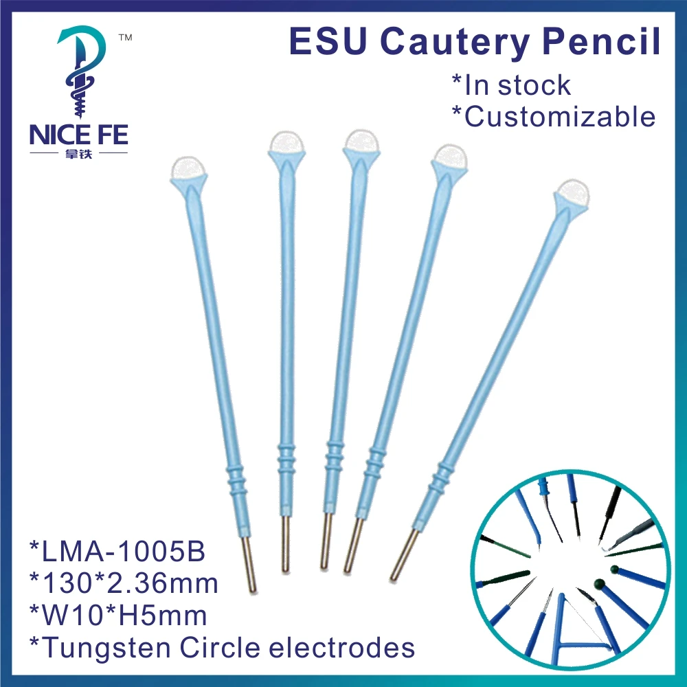 

LMA-1005B 5 шт., электрохирургический вольфрамовый круглый электрод, вольфрамовый провод, хирургические инструменты 130*2,36 мм, W10 × H5