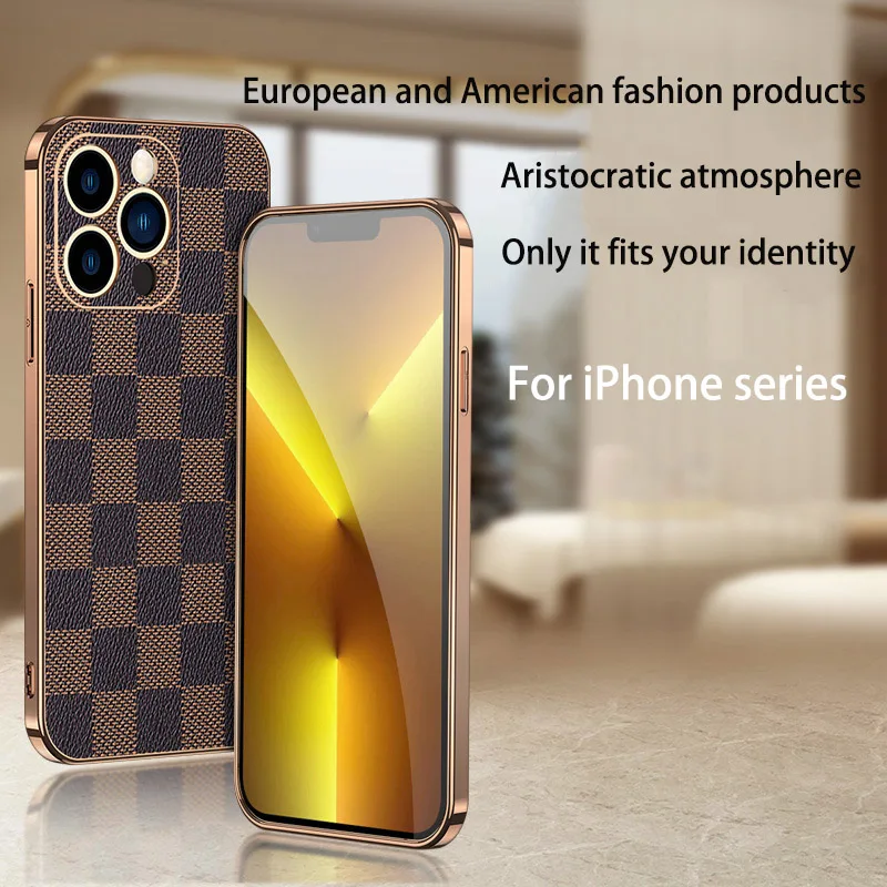 for iphone 13 12 11 pro max phone case new all inclusive lens anti fall high end luxury new electroplated frame protective cover free global shipping