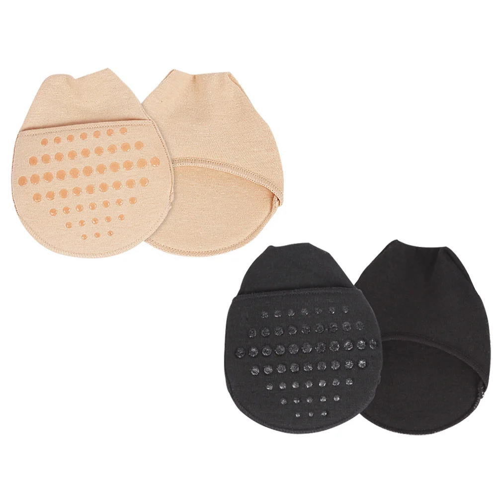 

2 Pairs of Comfortable Forefoot Socks Anti-wear Half Foot Socks High-heeled Shoes Pads