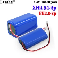 2s2p 18650 battery pack 7 4v 18650 battery welding 6000mah with xh2 54 ph2 0 protection replacement battery recorder loudspeaker