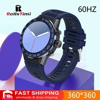 rollstimi android ios smart watch ip67 mens watch 60hz multi function bluetooth call heart rate monitoring waterproof watch new