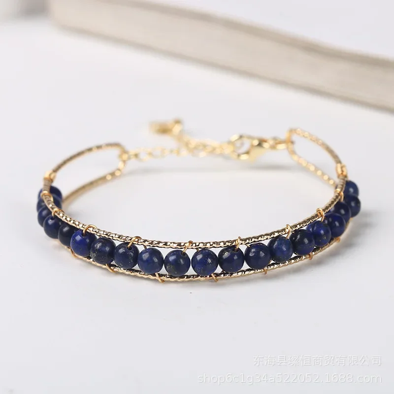 2024 Новые браслеты из лазурита 14 кг для женщин ручная работа натуральный камень