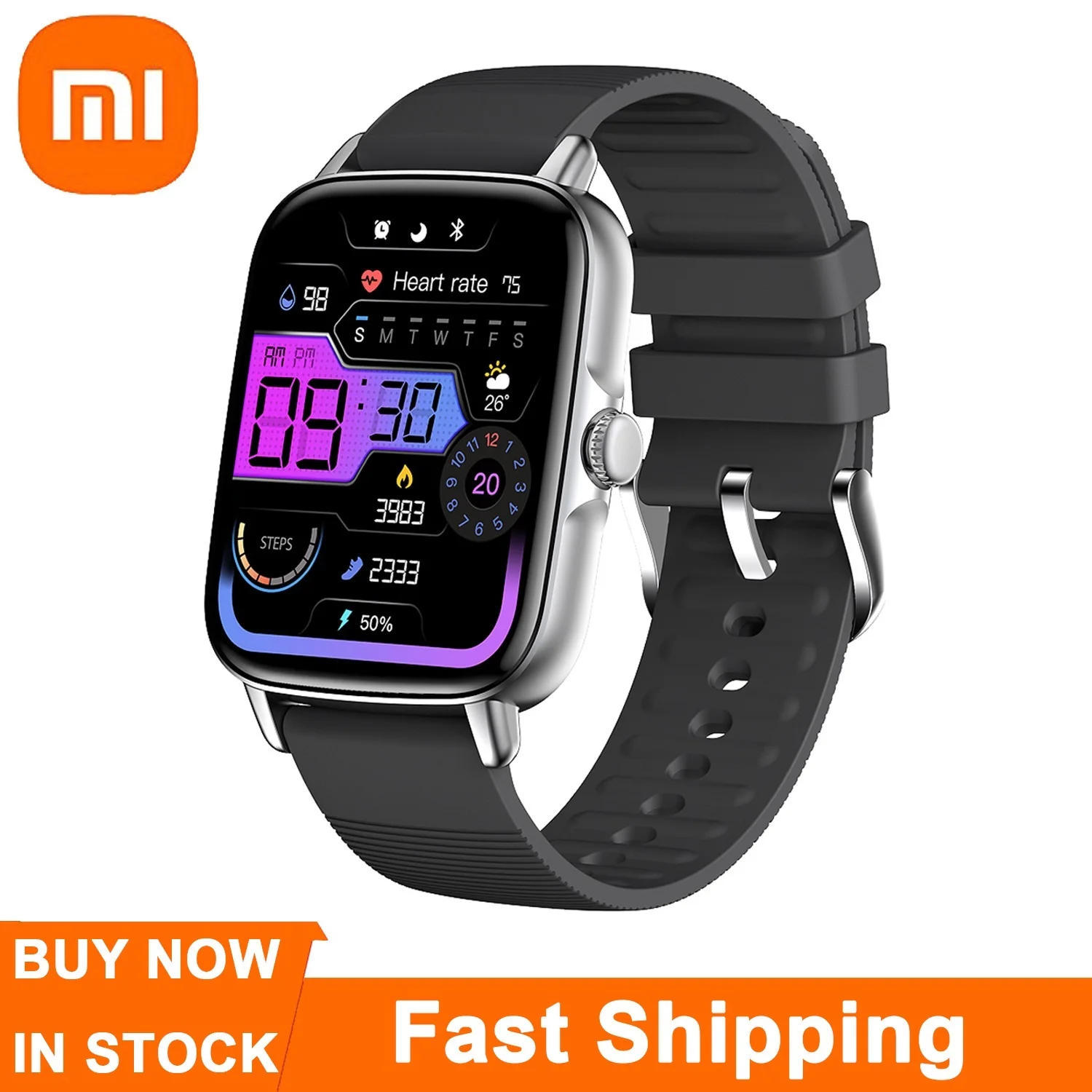 

Смарт-часы Xiaomi Mijia для мужчин и женщин, фитнес-трекер, Спортивная электроника, пульсометр, Смарт-часы для Android и IOS
