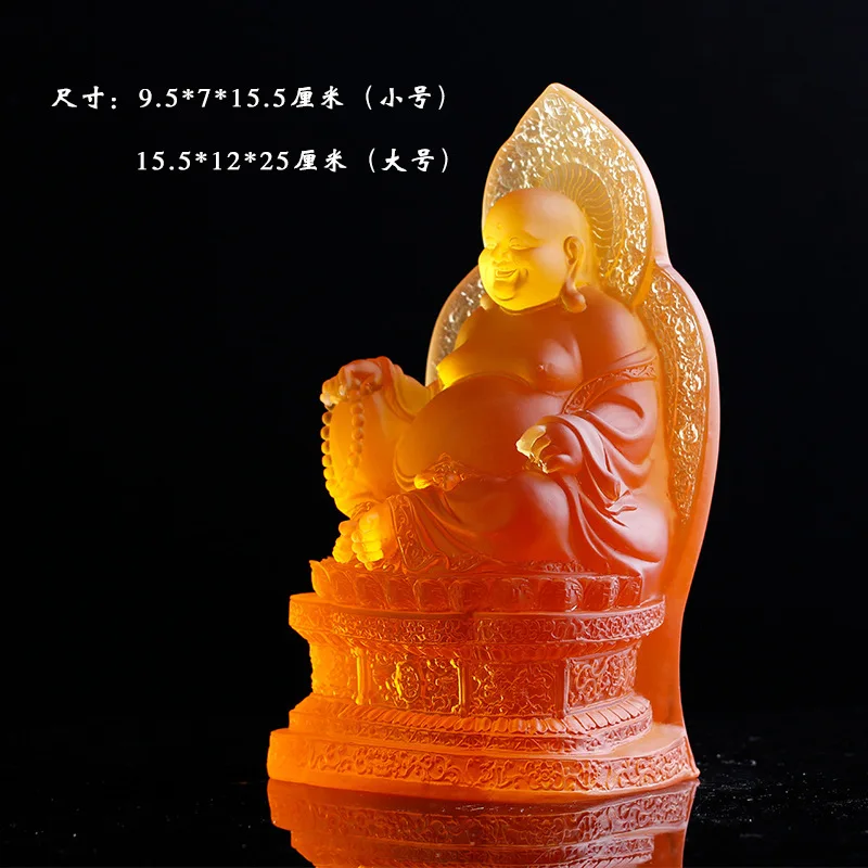 Цветной глазурованный горшок для живота Maitreya Buddha Shakyamuni тканевый мешок