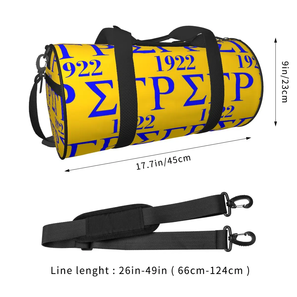 Фото Sigma Gamma Rho 1922 Большая спортивная сумка Duffle Многофункциональные дорожные сумки Duffle Сумки Сумка для фитнеса №2