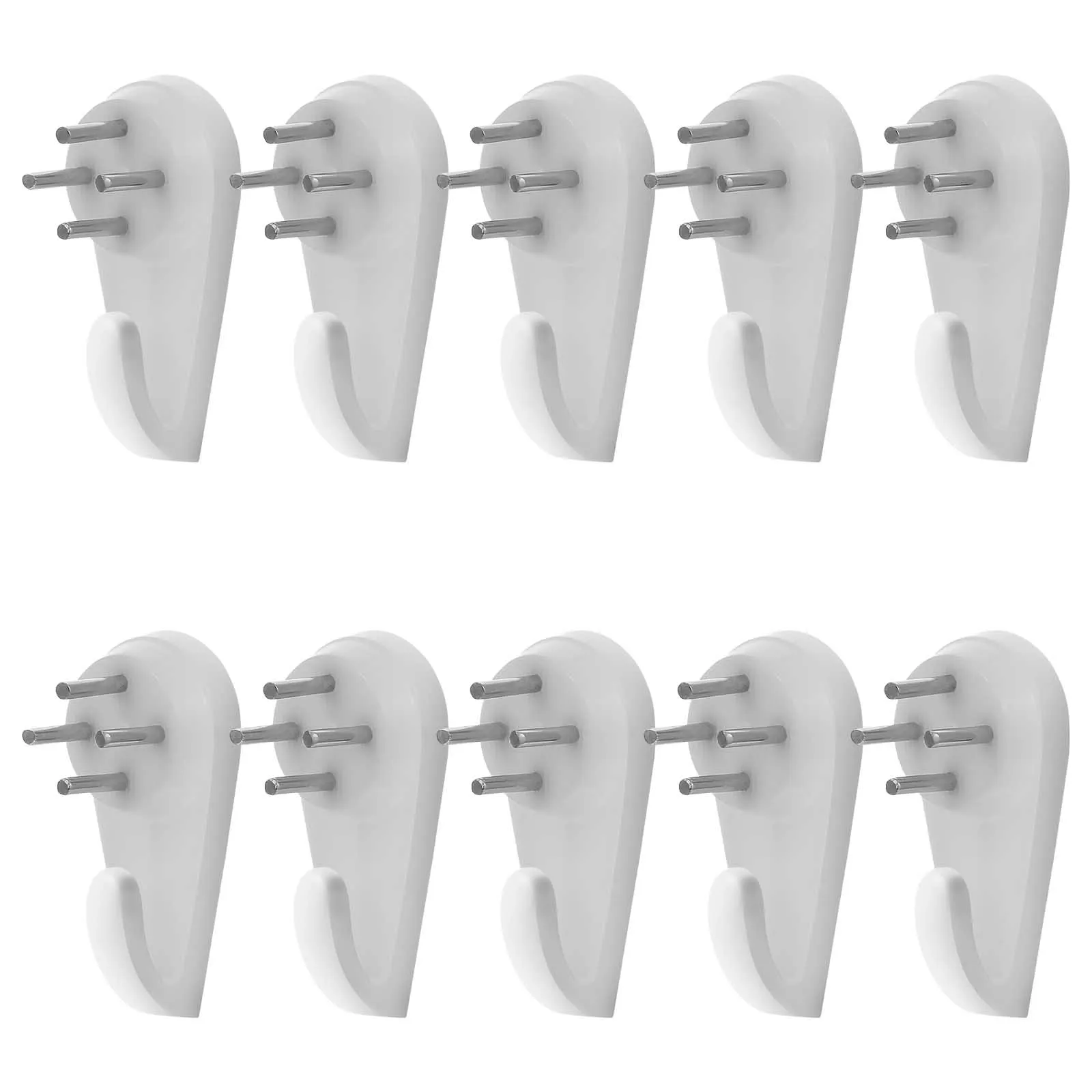 

10pcs Brick Hangers Wall Hangers Without Nails Non- Marking Hook Picture Hanging Hooks No Nails Invisible Nails Wall Hangers