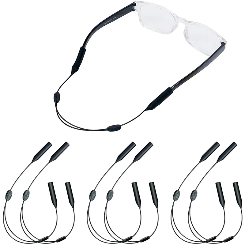

Uclio Adjustable Eyewear Strap For Universal Sports Sunglasses Retainer,6 Pack Unisex Sunglass Strap For Men, Women