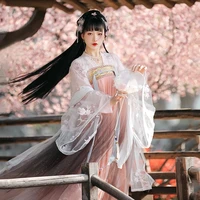 womens ancient costume chinese style tube top skirt fairy elegant 6 meters skirt hanfu women chinese skirt xl little girl hanfu