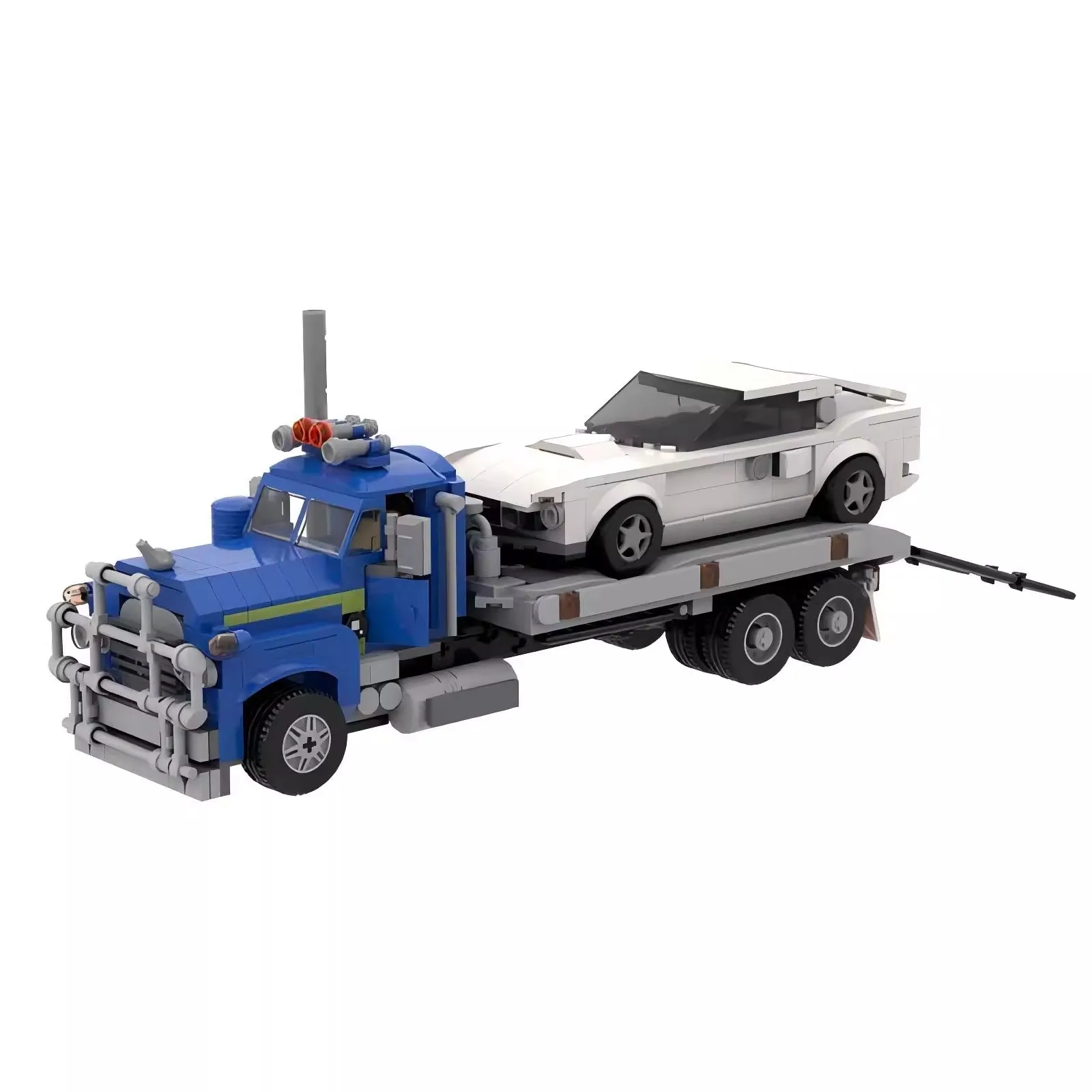 Bricklink Technical Mack серии R грузовик-переноска для скоростных чемпионов 8 автомобильные