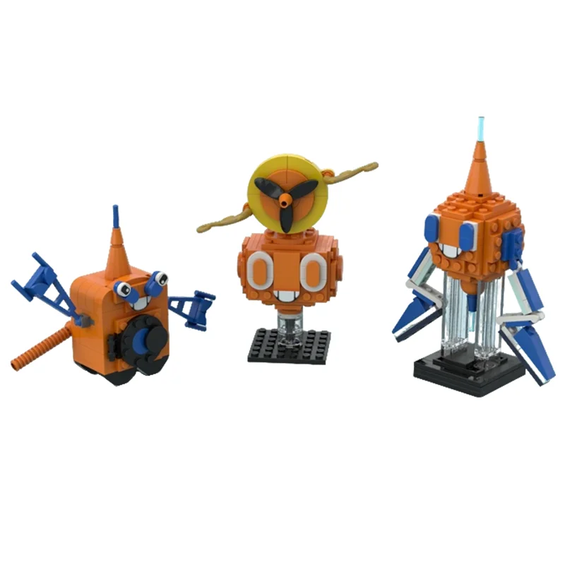 Фото Набор строительных блоков MOC Pokémon Rotom (стандартная форма), 135 деталей, конструктор, игрушка, рождественский подарок, для сборки, креативный DIY, на день рождения №2