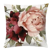 fashion long lasting no pilling soft texture floral pattern cushion cover for sofa cushion case pillow case