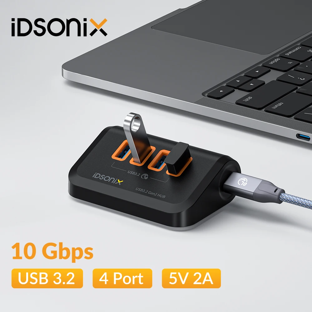 

iDsonix Multi Ports Hub USB 3.2 Docking Station Hub Type C Splitter Adapter Several 3.0 Socket with SD Card Reader For Laptop PC