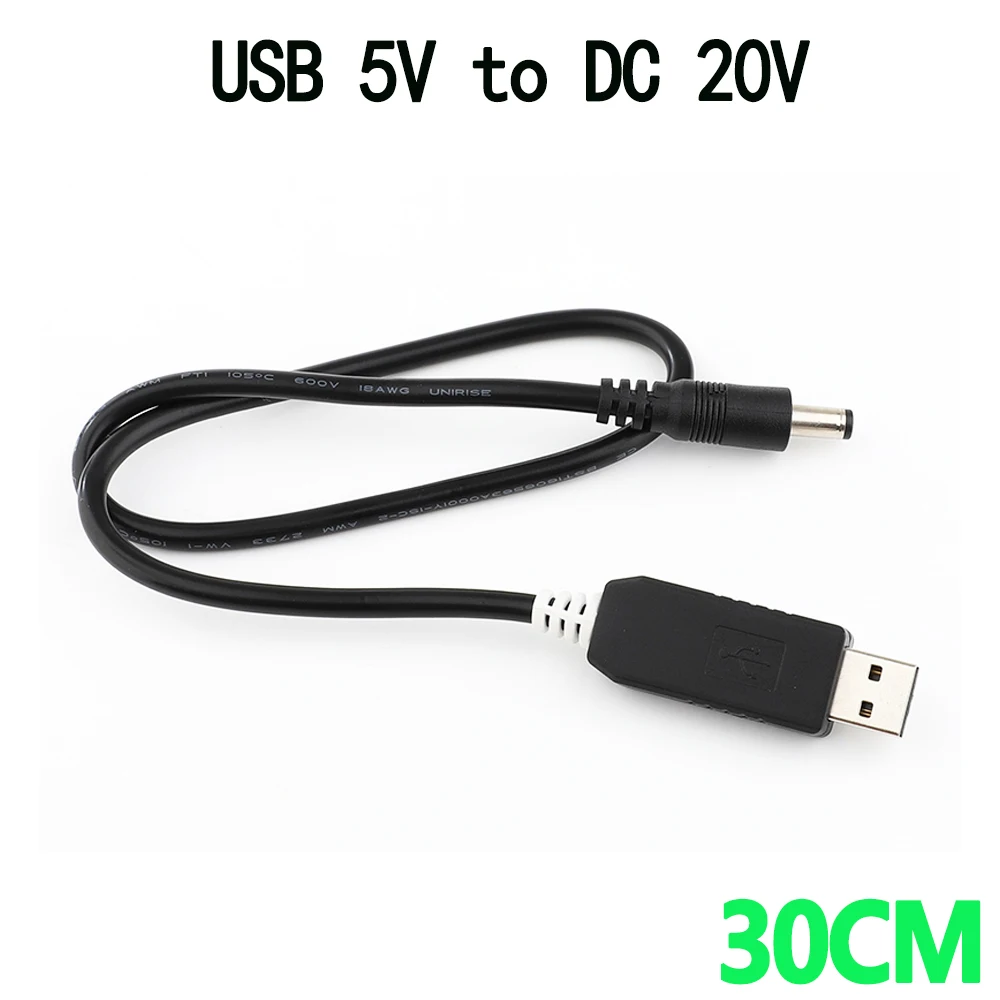 

Повышающий Модуль USB Power Boost Line, от 5 в постоянного тока до 20 В постоянного тока, переходник с USB-кабелем, штепсельная вилка 2,1x5,5 мм