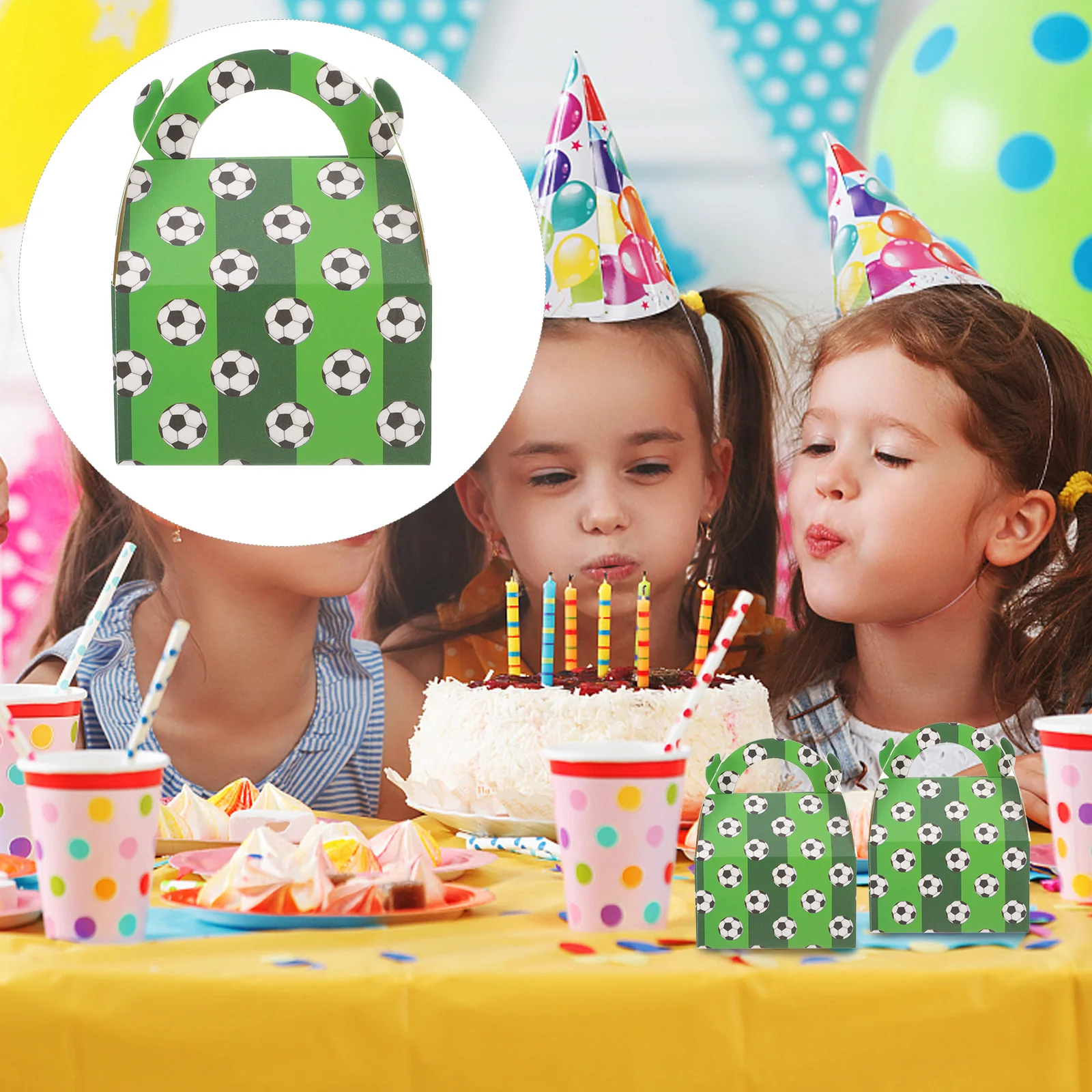 

50 Pcs Football Birthday Decoration The Gift Packing Box Paper Bags Chocolate Gifts