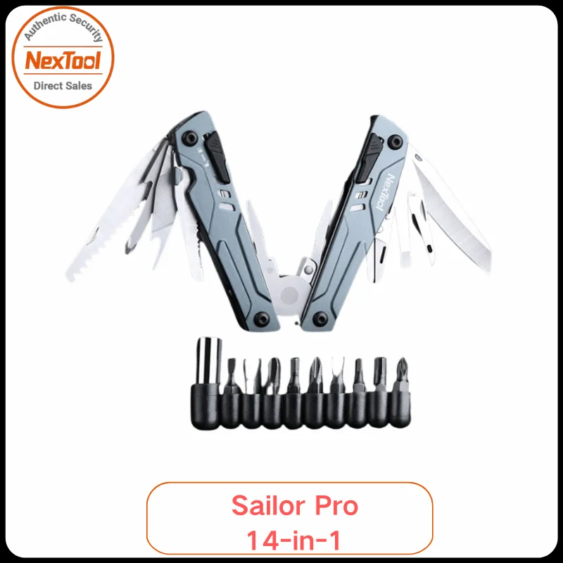 

NexTool Multi Function Tools Folding Pliers with Screw Drivers Sailor Pro Camping Hiking Portable Scissors Opener Saw XIAOMI