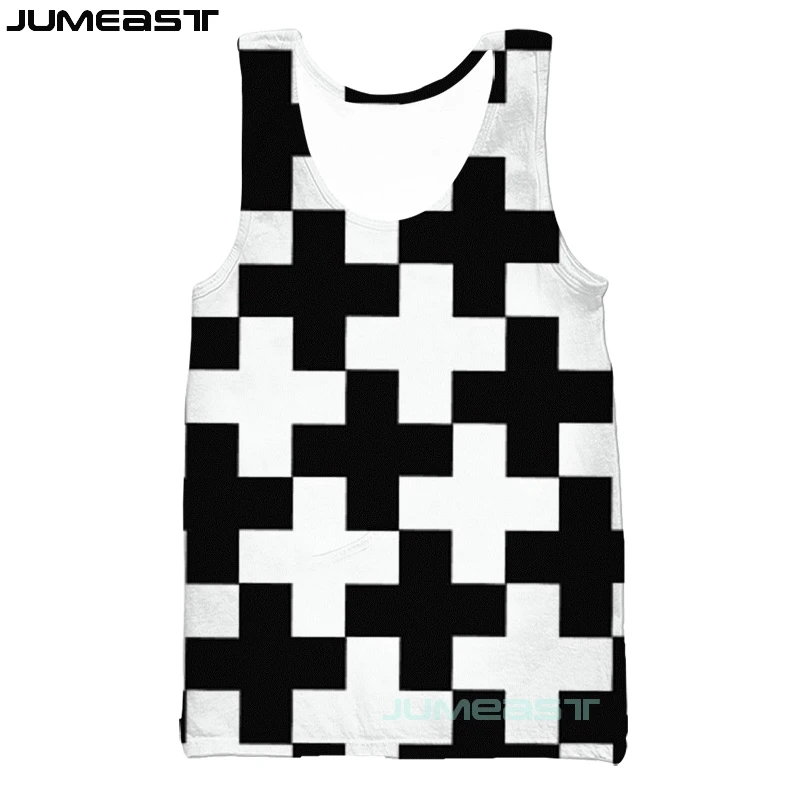 

2022 Men Women 3D Vest Visual Illusion Streetwear Harajuku Oversized Short Sleeve Sport Pullover Summer Tank Tops Tees