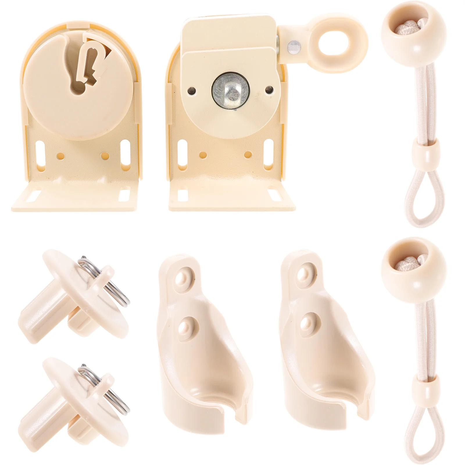 

1 Set Of Windproof Indoor Wall Cordless Blinds Holder Ceiling Curtain Rod Bracket Curtain Rod Brackets