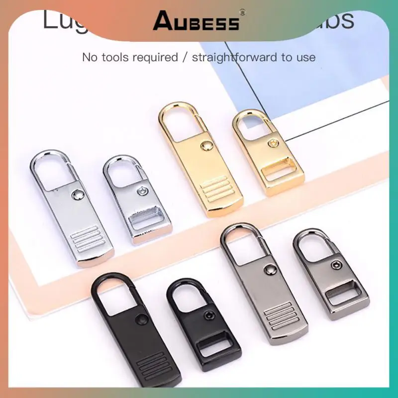 

2/4/5PCS Wear-resistant Zippers Puller Tool-free Instant Zipper Repair Kit Zippers Pull Fixer Zipper Slider Metal Sewing Tools