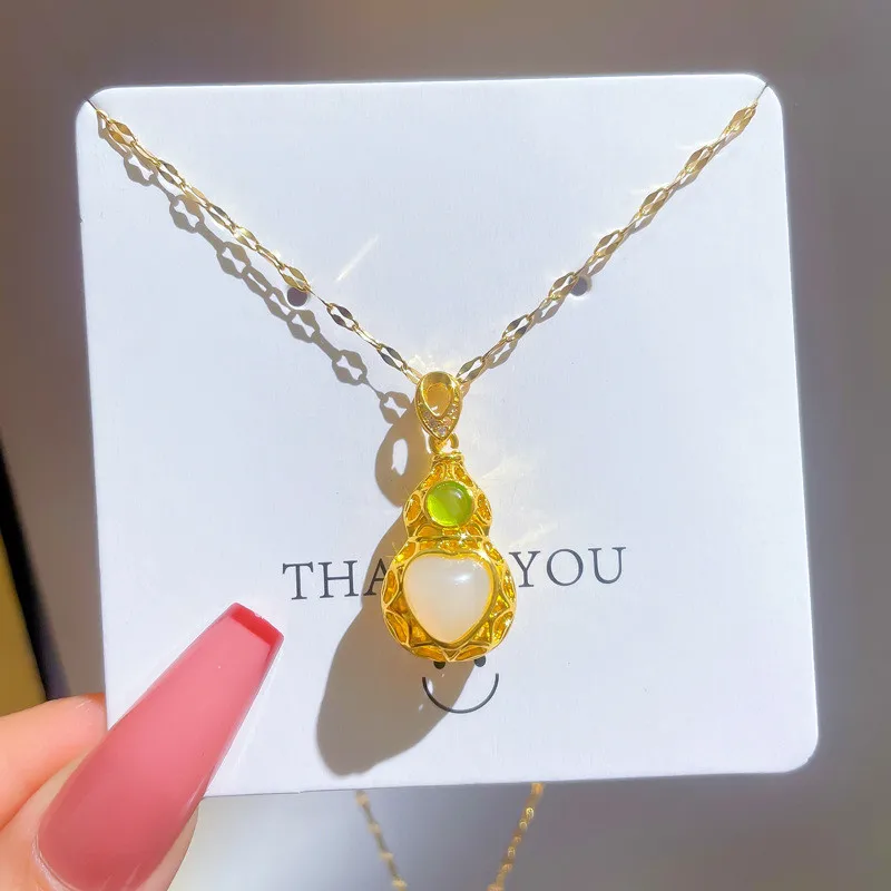 Цепочка Из Нержавеющей Стали 316L с волнистыми волнами женское ожерелье большим