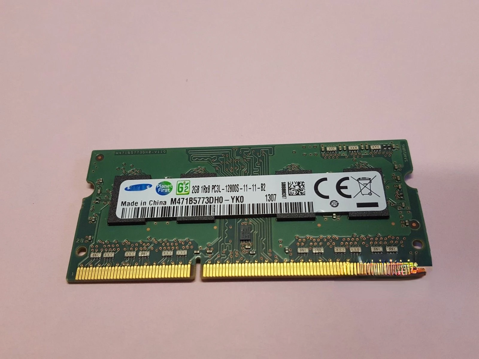 

RAM 2gb 1rx8 PC3L-12800S-11-11-B2 M471B5773DH0-YK0 память ноутбука