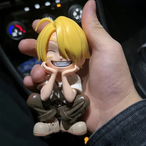 ONE PIECE Luffy Zoro Sanji Q Version Аниме фигурки, детские игрушки, ручные фигурки, модель Настольной Модели