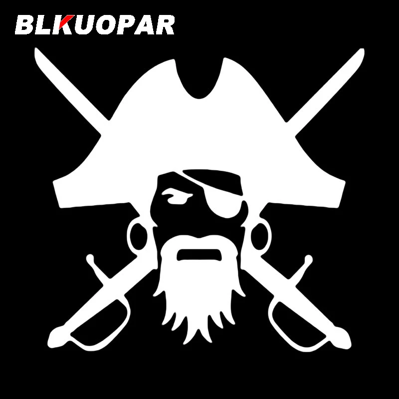 BLKUOPAR Пиратская голова автомобиля стикер аниме креативная виниловая наклейка