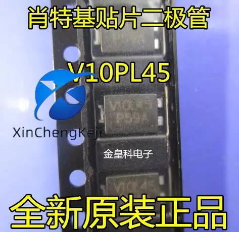 30pcs original new Schottky diode V10PL45 TO-277A (SMPC) V10PL45-M3/86A rectifier