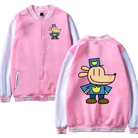 Весенне-осенняя детская куртка DOGMAN, верхняя одежда, бейсбольная форма с забавным мультяшным принтом для мальчиков и девочек, подарок на день рождения с героями мультфильмов, детское пальто