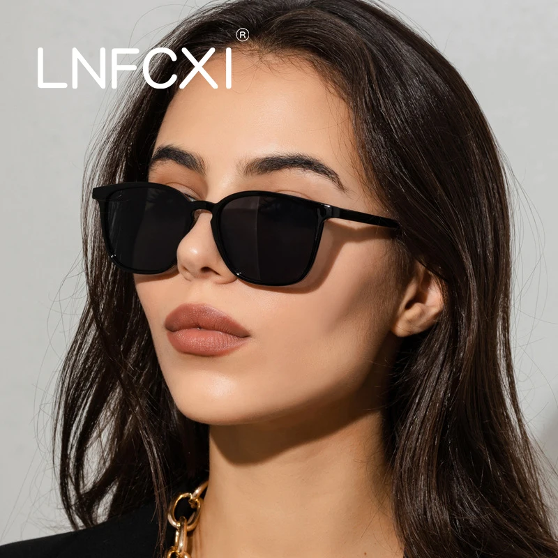 

LNFCXI Fashion Unisex Cat Eye Sunglasses Men Women Fashion Small Frame White Sunglasses Female Retro Rivet Glasses UV400