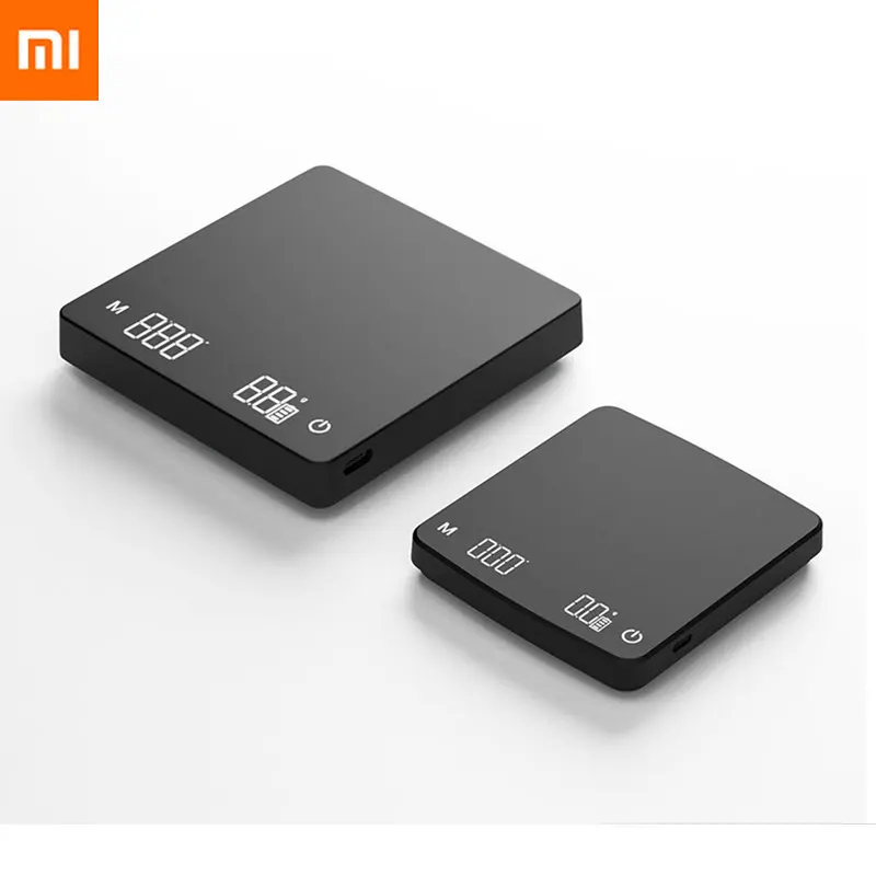 

Цифровые весы для кофе Xiaomi 2022, высокоточные Многофункциональные кухонные весы 2000 г/0,01 г с ЖК-дисплеем с подсветкой