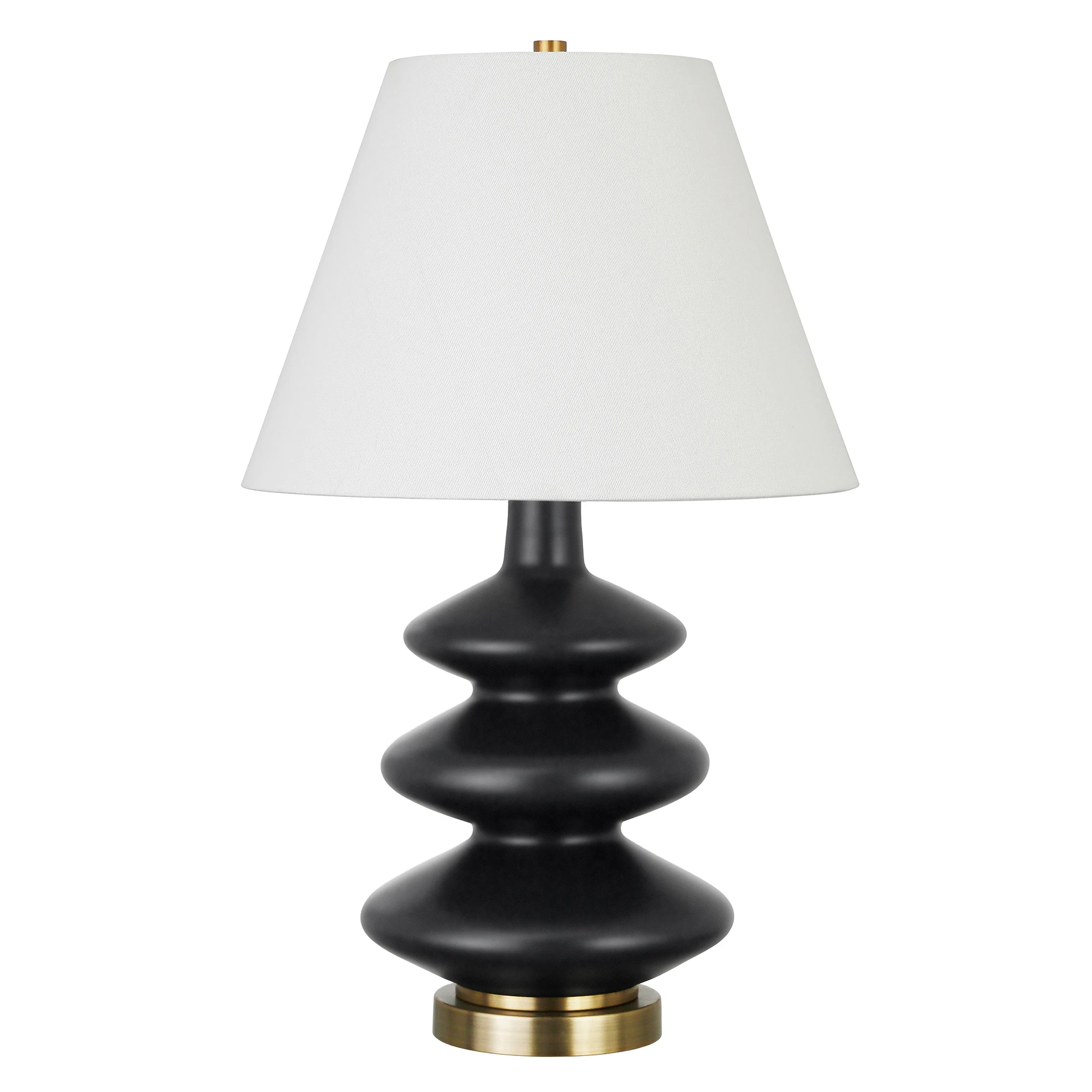 

HMTX Contemporary Metal Triple Gourd Table Lamp
