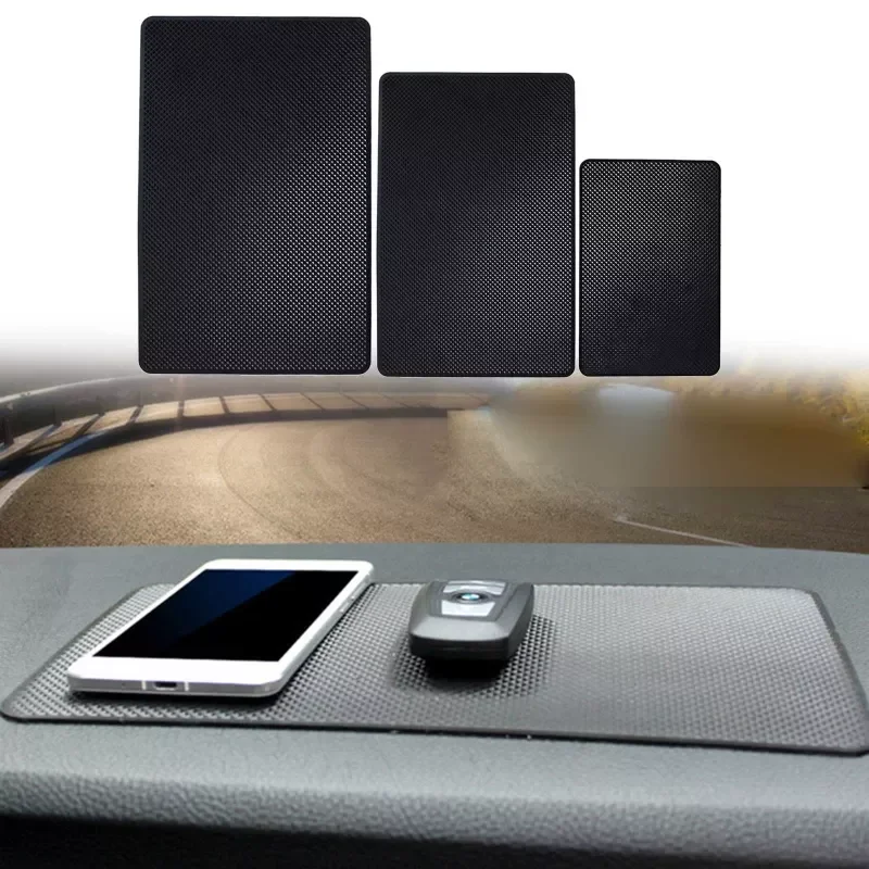 Car Dash Grip Mat Mobile Phone Holder Anti Slip Silicone Super Sticky Pad Dashboard Mat Interior Accessories