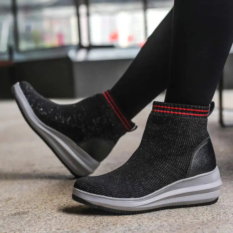 

Кроссовки женские для бега, Вулканизированная подошва, повседневная спортивная обувь для пар, черные