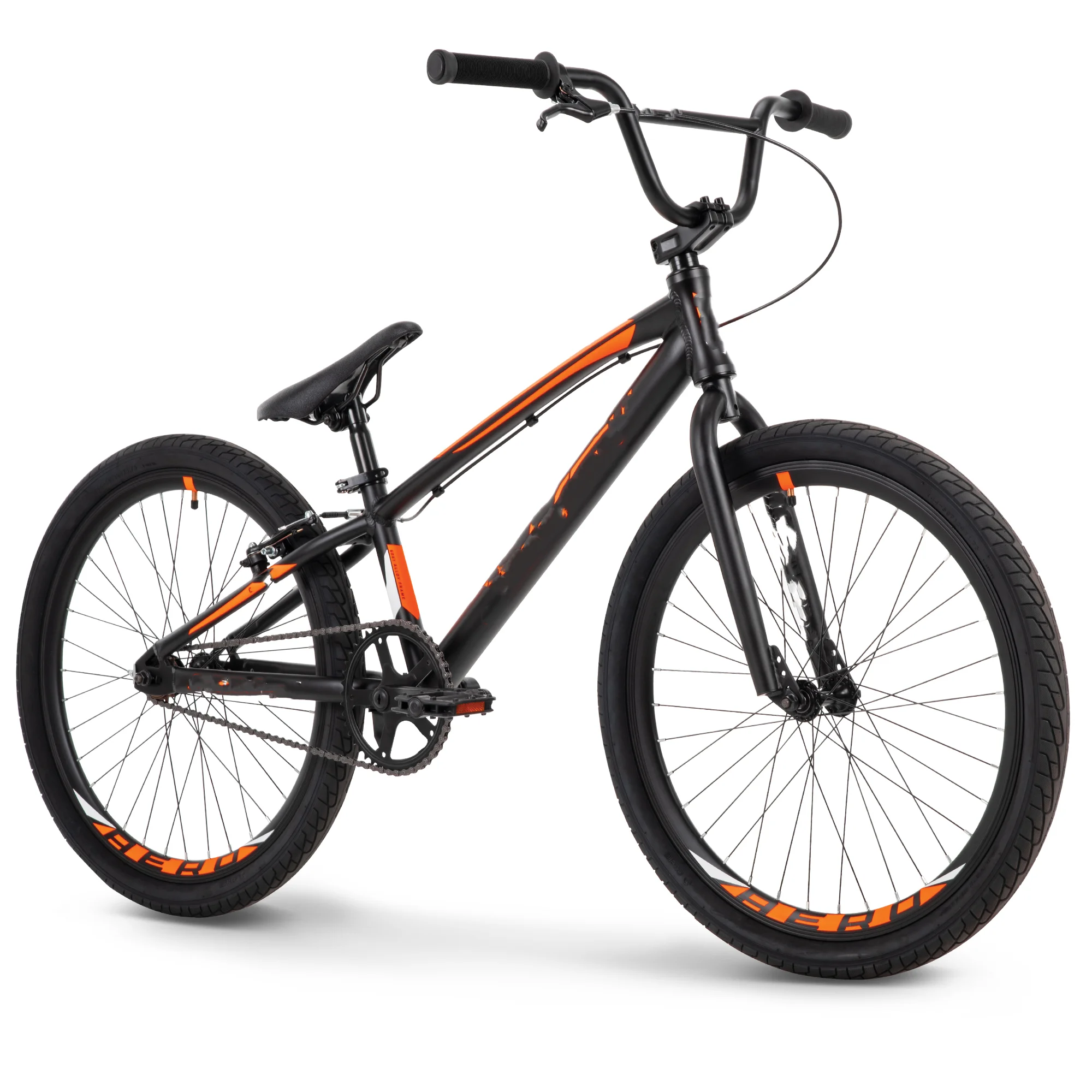 24-inch Aluminum BMX Bike for Boys, Black/Orange