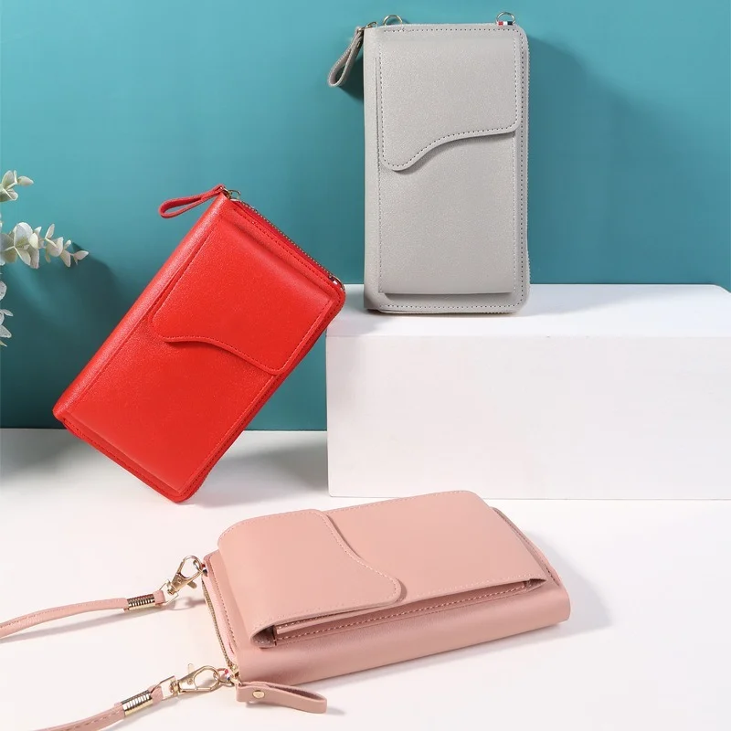 

High Quality pu Leather Small Shoulder Bag Casual Handbag Crossbody Bags for Women Phone Pocket Girl Purse Messenger Bags