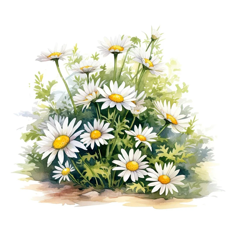 

1 шт. акварель ромашка украшение комнаты гостиная спальня украшения туалетные наклейки наклейки на стену
