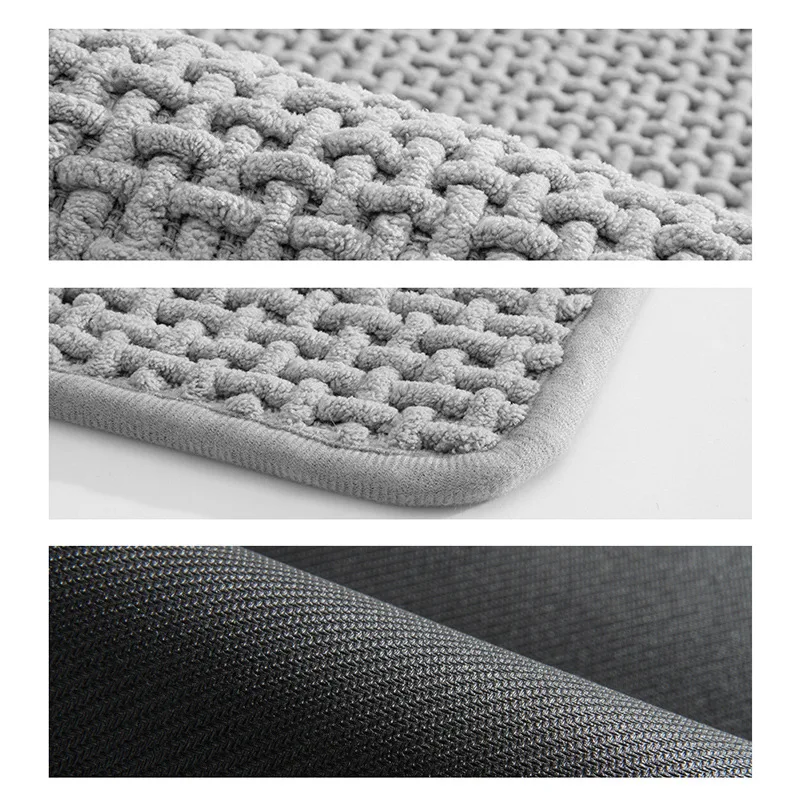 Полосатый тканый кухонный напольный коврик супер впитывающие синельные коврики