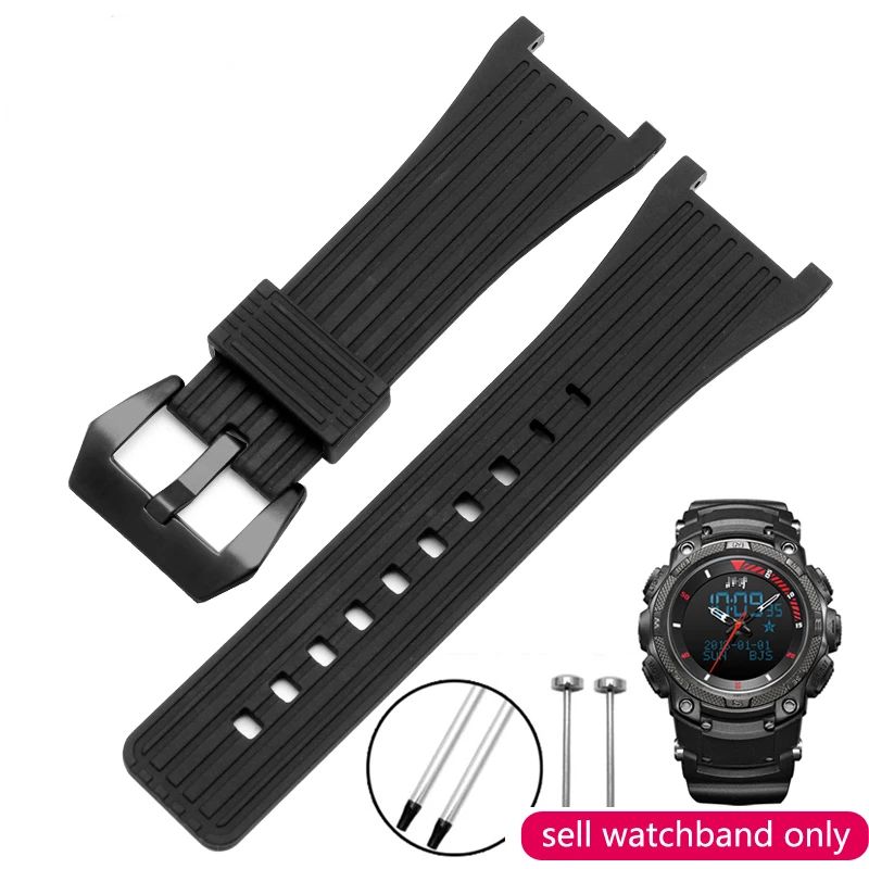 

Silicone Watch Strap for Beidou Ta208 Ta218 Watch Band Outdoor Sports Adventure Watchband Waterproof Sweat-Proof Notch 30mm