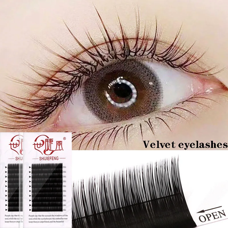 

New Style N Curl M Curl Velvet Eyelash Individual Makeup False Lashes Maquillaje Eyelash Extension Cilios Free Shipping Items