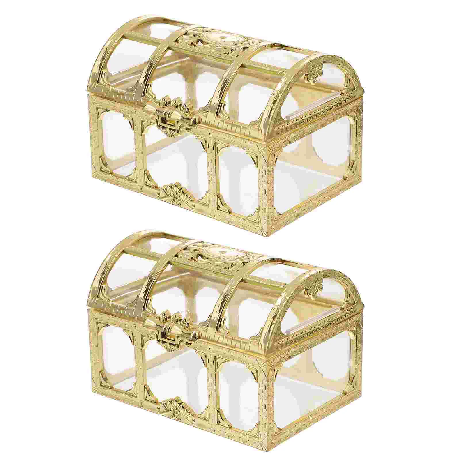 

2 Pcs Pirate Treasure Wedding Decor Halloween Child Fish Tank Decorations