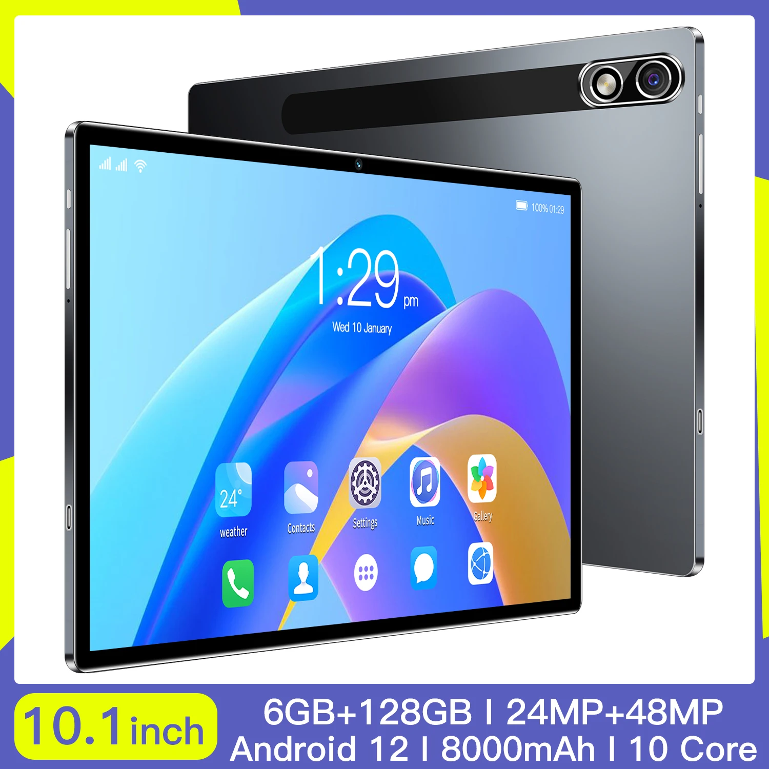 2023 Global Version MA11 Tablet Android 12.0 6GB+128GB Qualcomm6797 Deca Core Tablets PC 5G Dual SIM Card or WIFI HD 4K New PAD