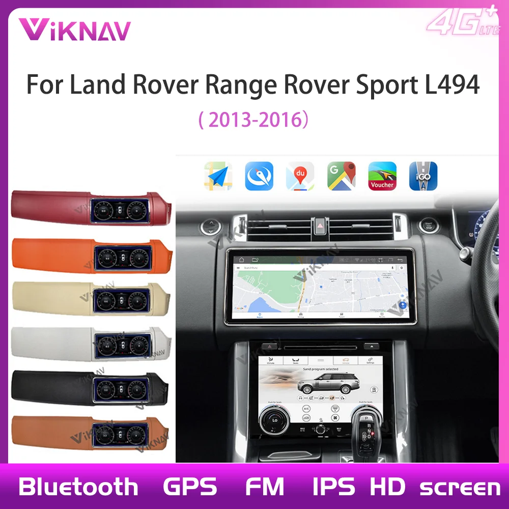 

64G 12.3 Inch Car Radio For Land Rover Range Rover Sport L494 2013-2016 Right Hand Drive Dual System Navigation GPS Plug&Play