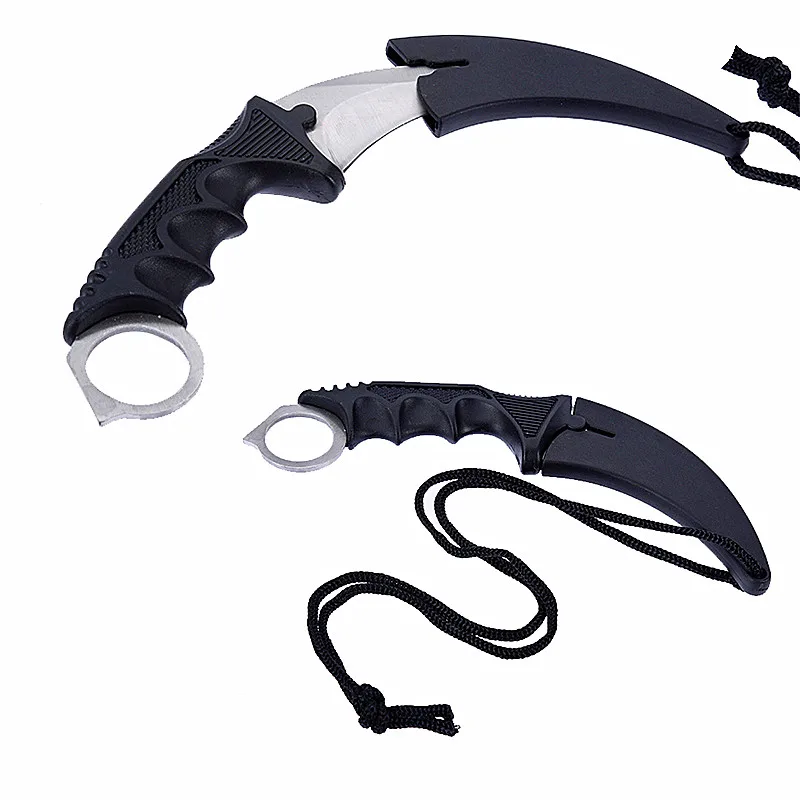 

CS GO Hunting Fixed Knife Karambit Tactical Combat Survival Neck Claw Knives Hike Outdoor Self Defense Hunting Survival Knife