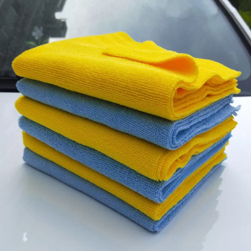 

40X40CM Car waxed towels Crystal plated towels ultrasonic trimming wipes car towel car wash towel Microfiber Absorbent Towel