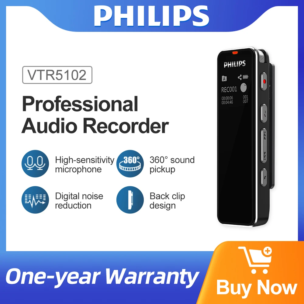Professional Mini Audio Recorder High Sensitivity Microphone