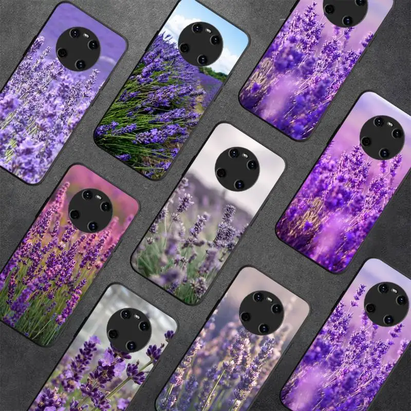 

Lavender Purple flowers Phone Case For Huawei Y5 Y62019 Y52018 Y92019 funda case for 9prime2019