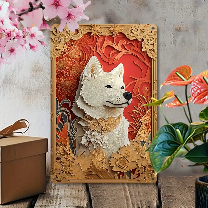 Алюминиевый настенный рисунок с цветочным тиснением Husky металлический
