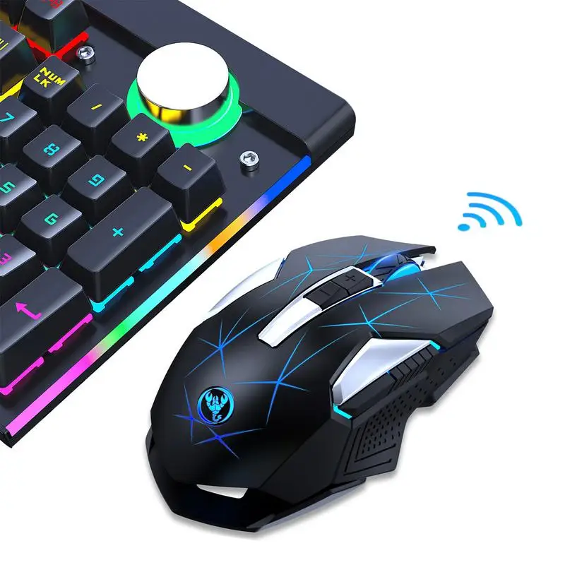 

2400 DPI Wireless Mice Backlight Gamer Mice ErgonomicMice With 7 Programmable Buttons Compatible With PC Computer Laptop