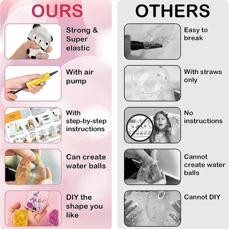 Выдувная пузырчатая лента для изготовления игрушек своими руками многоразовая